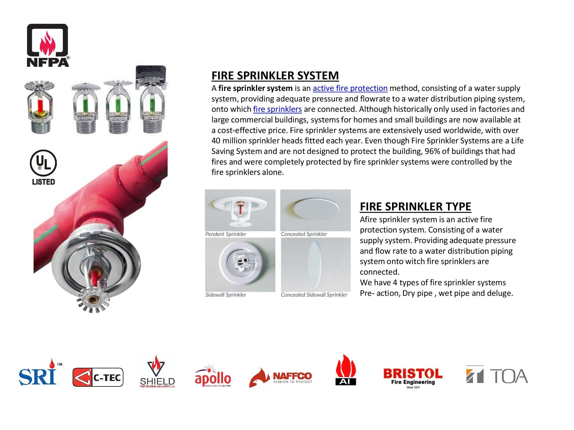 FIRE SPRINKLER SYSTEM